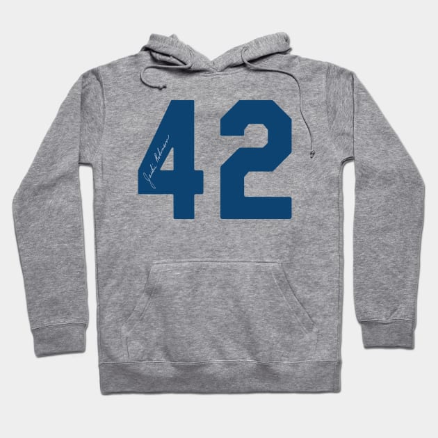 Jackie Robinson 42 Hoodie by RedTwentyEight